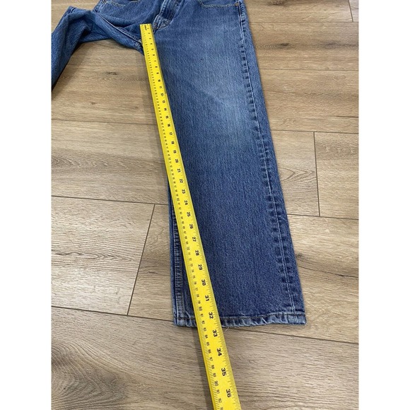 Men's Levi Strauss Blue Jeans 505 Style 36x34 Medium Wash - Picture 8 of 9